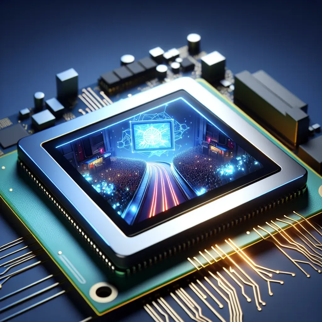 Alt text: "Mobile gaming processor showcasing ray tracing technology for enhanced graphics performance"